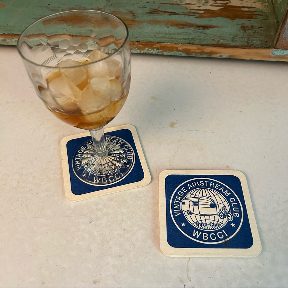 Vintage Airstream Club WBCCI Drink Coasters - Picture 2 of 4
